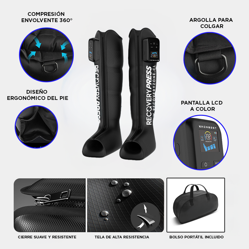 Botas inalámbricas Drenaje y Recuperación - RecoveryPress Advance